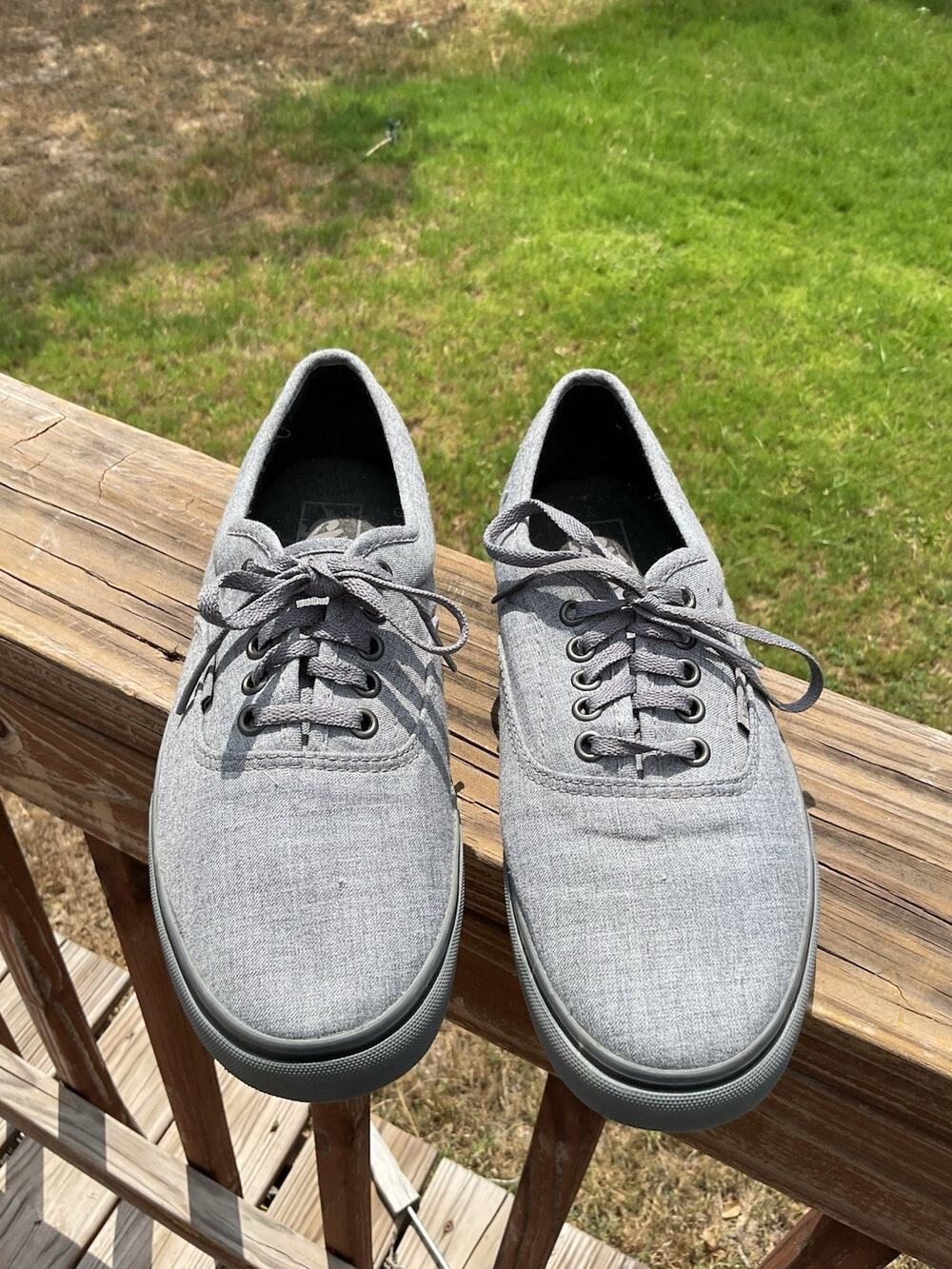 Vans Classic Shoes Mens Size 8.5 Women’s Size 10 Canvas TB4R Gray